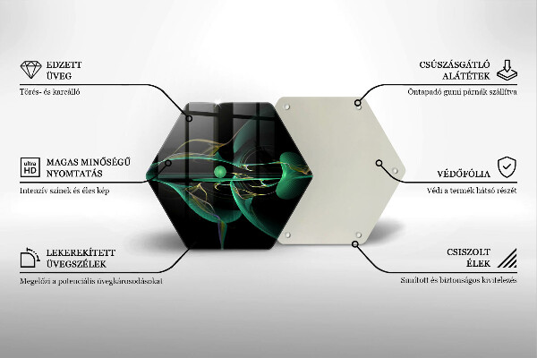 Glas Herdabdeckplatte Moderne Abstraktion