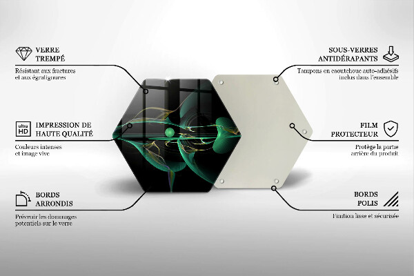 Glas Herdabdeckplatte Moderne Abstraktion