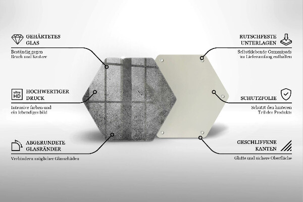 Glas Ceranfeldabdeckung Betonsteinstruktur