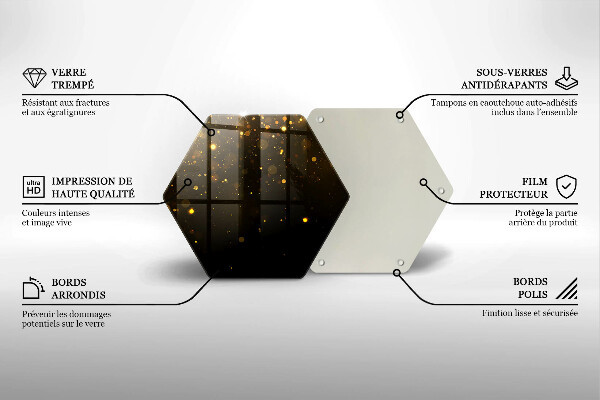 Glas Herdabdeckplatte Goldglitter