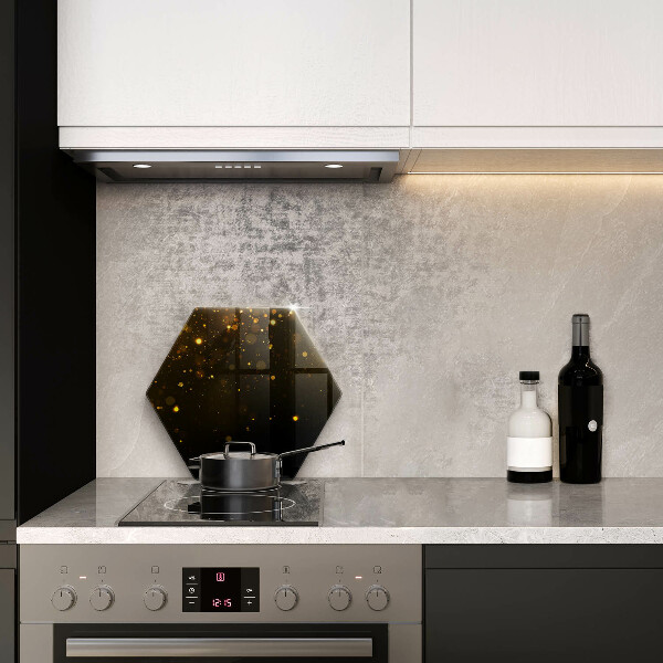 Glas Herdabdeckplatte Goldglitter