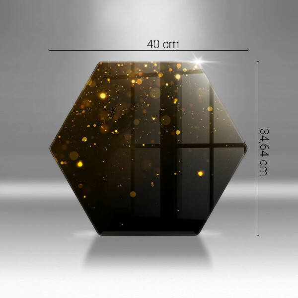 Glas Herdabdeckplatte Goldglitter