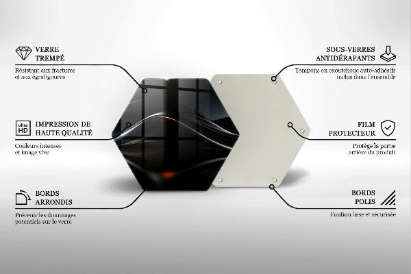 Glas Herdabdeckplatte Abstraktes 3D-Design