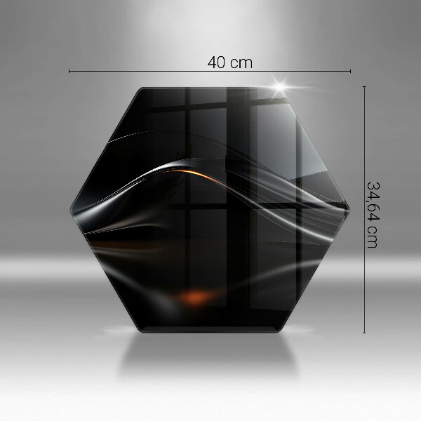 Glas Herdabdeckplatte Abstraktes 3D-Design