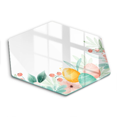 Glas Herdabdeckplatte Ostereier