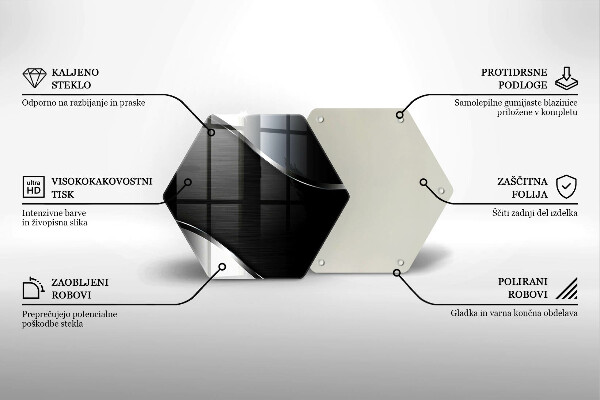Glas Herdabdeckplatte Metallabstraktion
