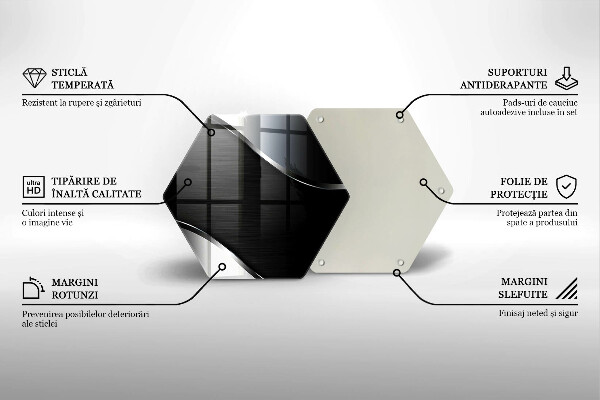 Glas Herdabdeckplatte Metallabstraktion
