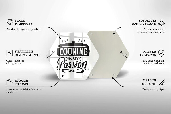 Glas Herdabdeckplatte Kochen ist meine Leidenschaft