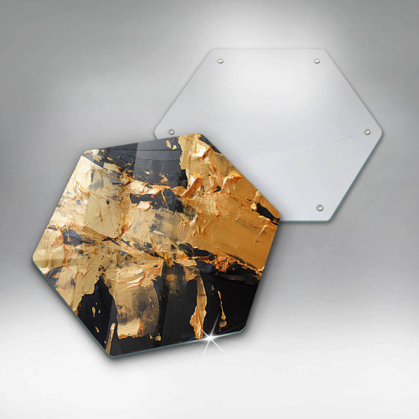 Glas Ceranfeldabdeckung Spritzschutz Elegante Farbstruktur