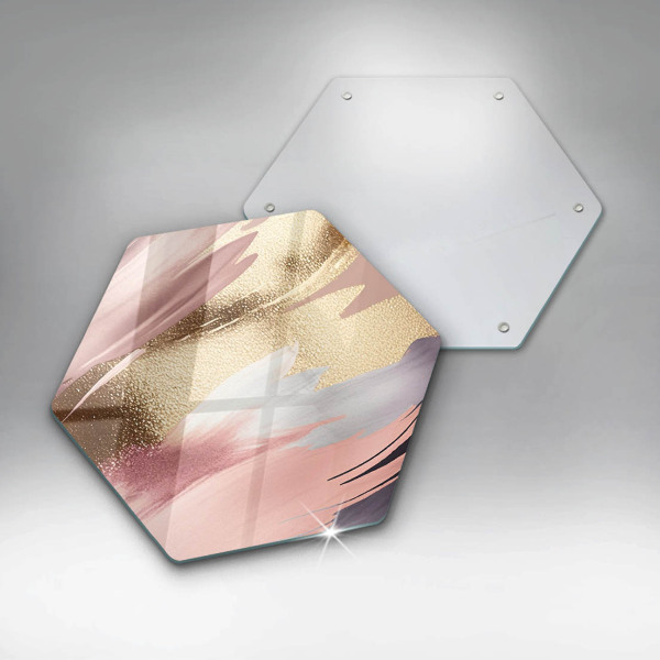 Glas Ceranfeldabdeckung Spritzschutz Pastellflecken