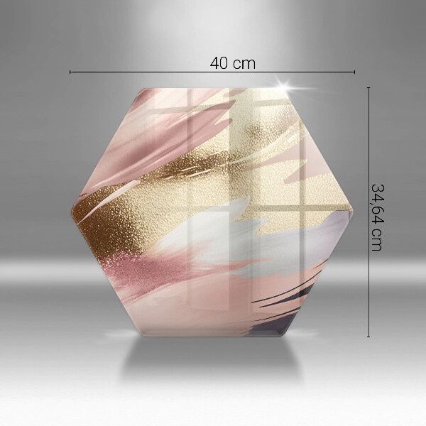 Glas Ceranfeldabdeckung Spritzschutz Pastellflecken