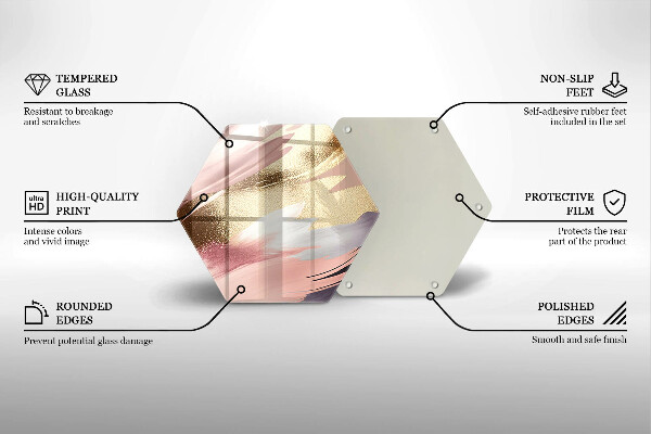 Glas Ceranfeldabdeckung Spritzschutz Pastellflecken