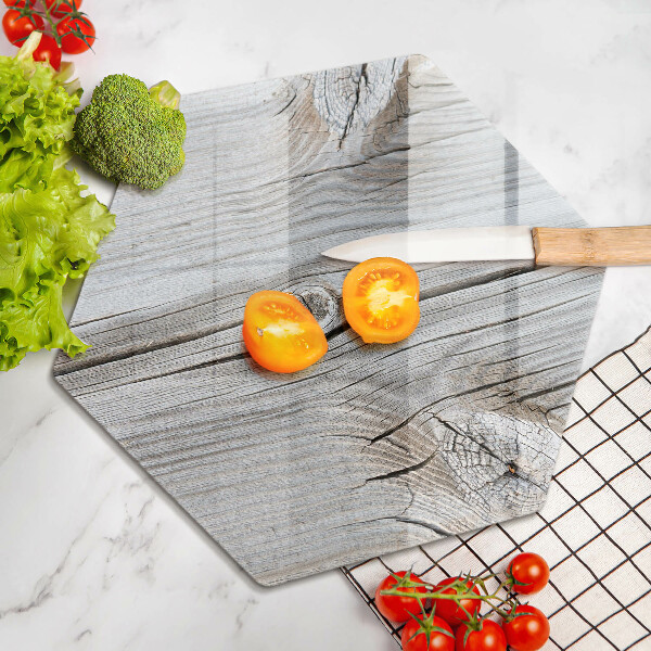 Glas Ceranfeldabdeckung Spritzschutz Helle Holzstruktur