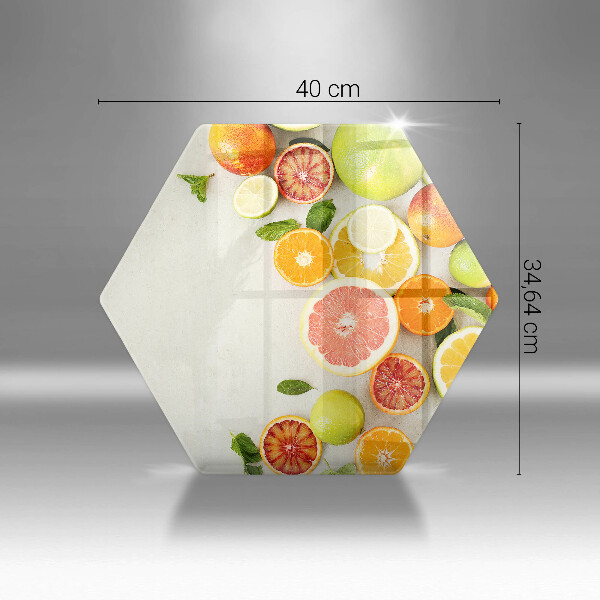 Glas Ceranfeldabdeckung Spritzschutz Zitrusfrüchte