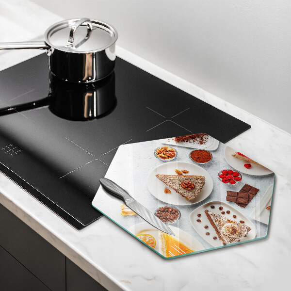 Glas Ceranfeldabdeckung Spritzschutz Die Süße des Kuchens