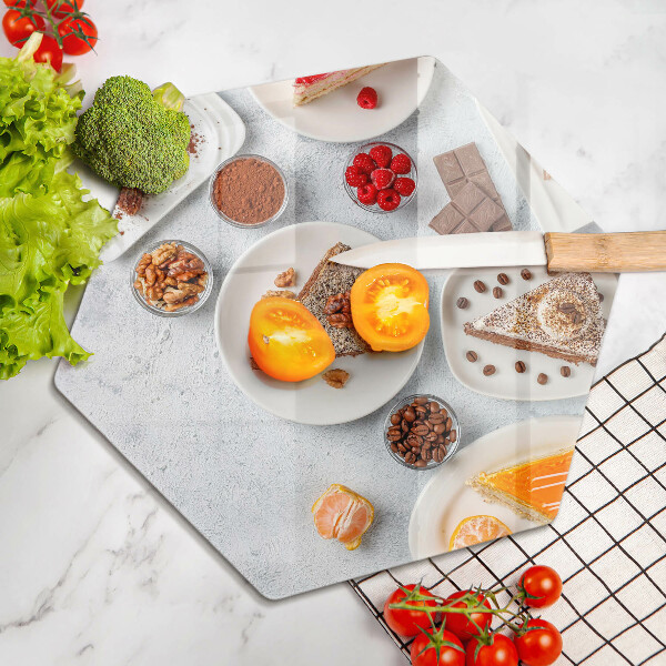 Glas Ceranfeldabdeckung Spritzschutz Die Süße des Kuchens