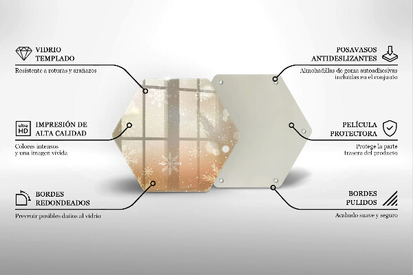 Glas Ceranfeldabdeckung Spritzschutz Schneeflocken
