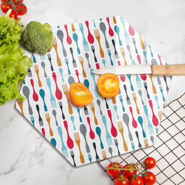 Glas Ceranfeldabdeckung Spritzschutz Löffelillustration