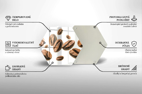 Glas Ceranfeldabdeckung Spritzschutz Kaffeebohnen