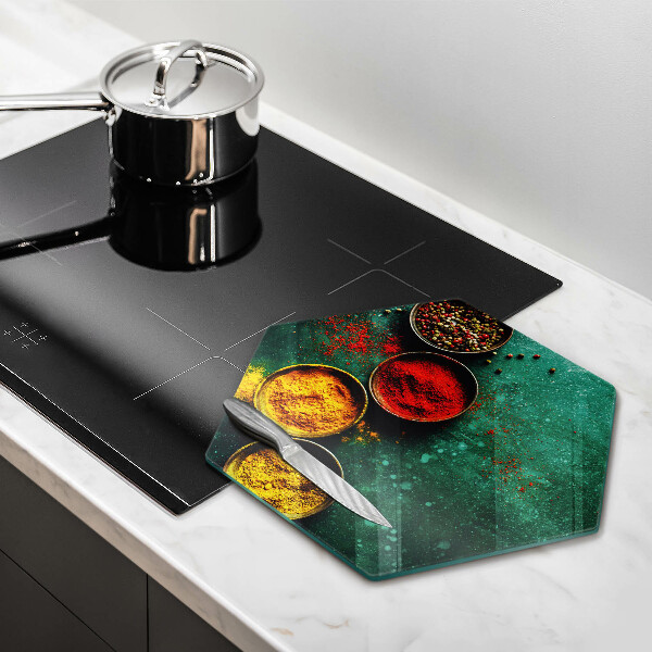 Glas Ceranfeldabdeckung Spritzschutz Orientalische Gewürze