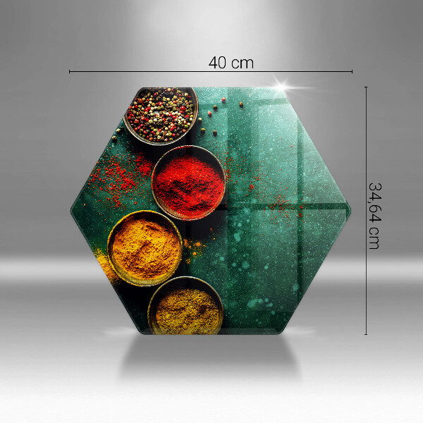 Glas Ceranfeldabdeckung Spritzschutz Orientalische Gewürze