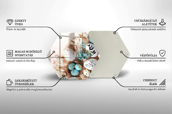 Glas Ceranfeldabdeckung Spritzschutz Osterdekorationen