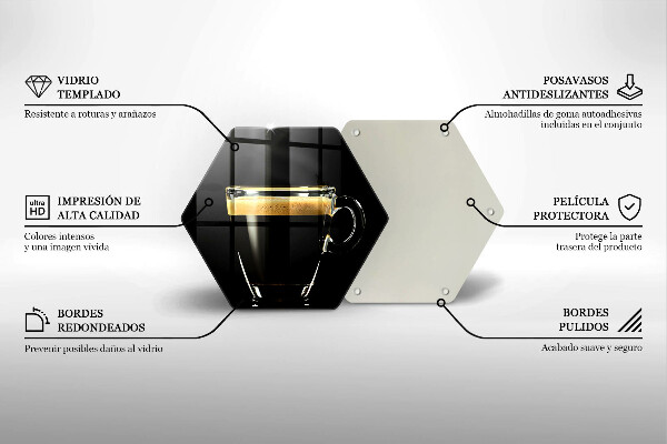 Glas Ceranfeldabdeckung Spritzschutz Ein Glas schwarzen Kaffee