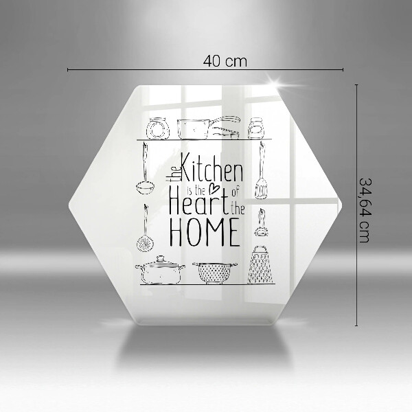 Glas Ceranfeldabdeckung Spritzschutz Inschrift Satz