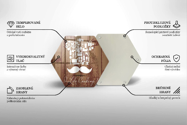 Glas Ceranfeldabdeckung Spritzschutz I like cooking