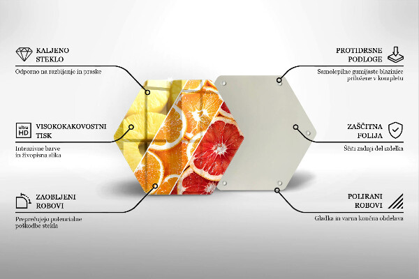Glas Ceranfeldabdeckung Spritzschutz Bunte Früchte