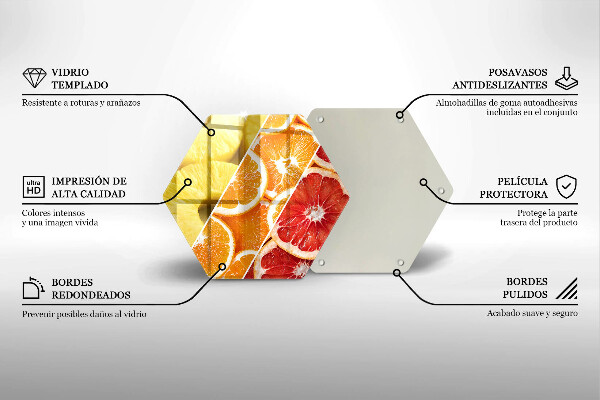 Glas Ceranfeldabdeckung Spritzschutz Bunte Früchte