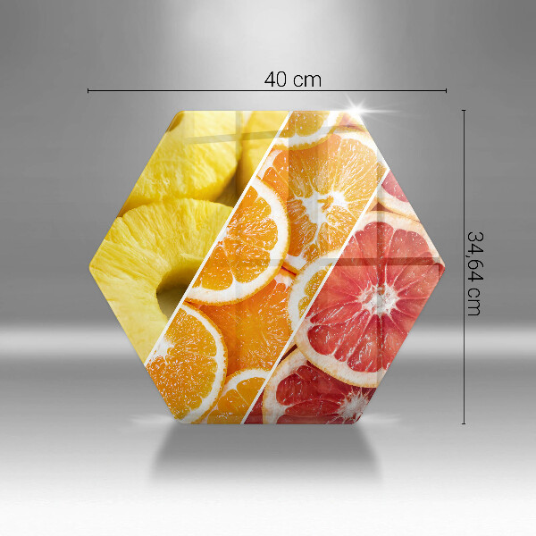 Glas Ceranfeldabdeckung Spritzschutz Bunte Früchte