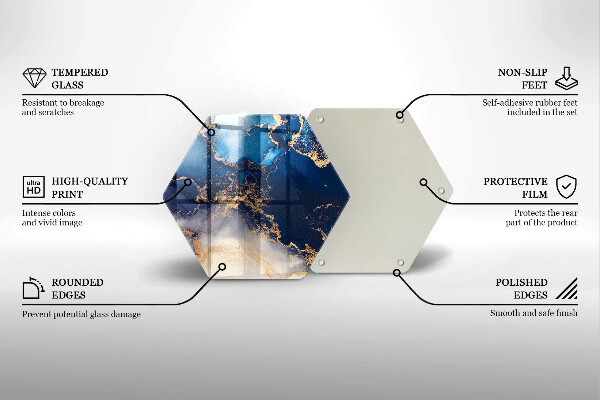 Glas Ceranfeldabdeckung Spritzschutz Marmorabstraktion