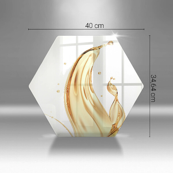 Glas Ceranfeldabdeckung Spritzschutz Olivenöl