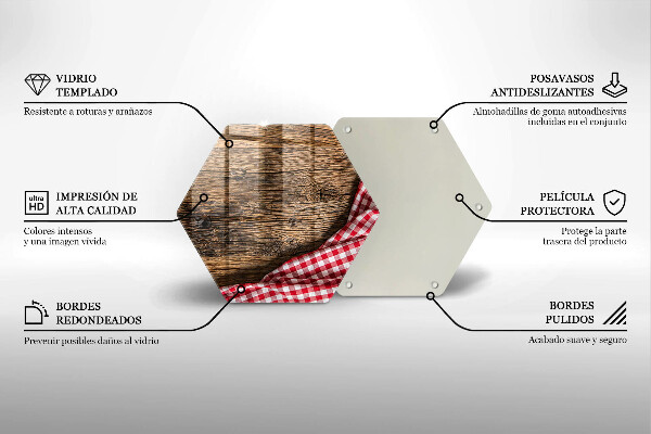 Glas Ceranfeldabdeckung Spritzschutz Holztisch