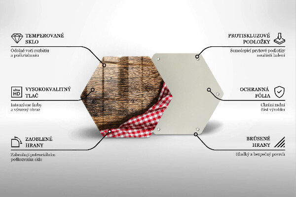 Glas Ceranfeldabdeckung Spritzschutz Holztisch