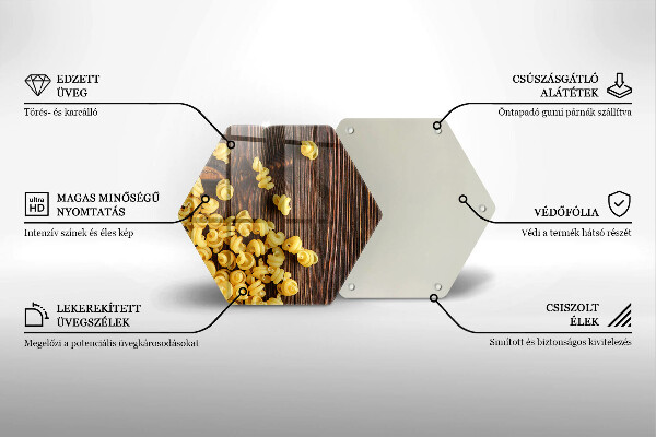 Glas Ceranfeldabdeckung Spritzschutz Nudeln auf dem Tisch