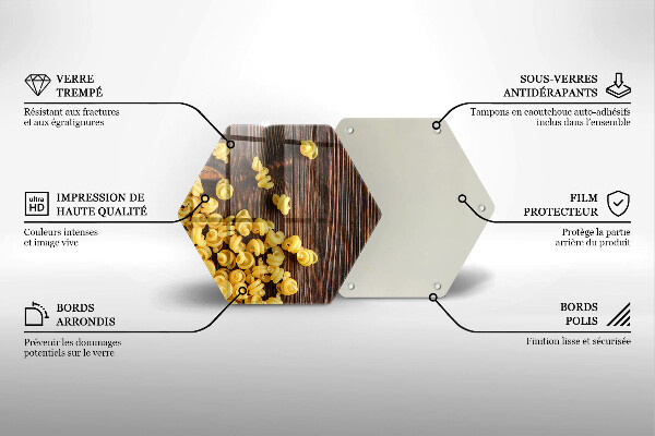 Glas Ceranfeldabdeckung Spritzschutz Nudeln auf dem Tisch