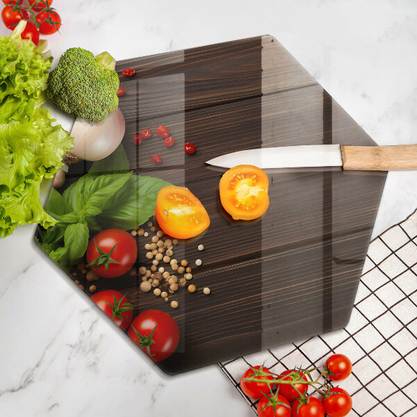 Glas Ceranfeldabdeckung Spritzschutz Gemüse auf dem Tisch