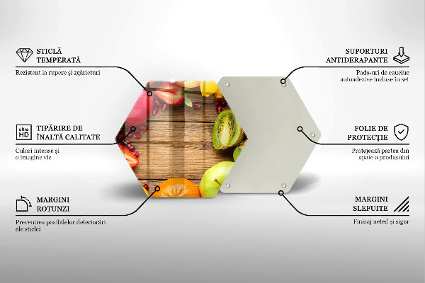 Glas Ceranfeldabdeckung Spritzschutz Frisches Obst
