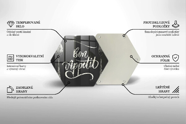 Glas Ceranfeldabdeckung Spritzschutz Bon Appetit