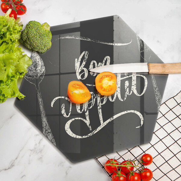 Glas Ceranfeldabdeckung Spritzschutz Bon Appetit