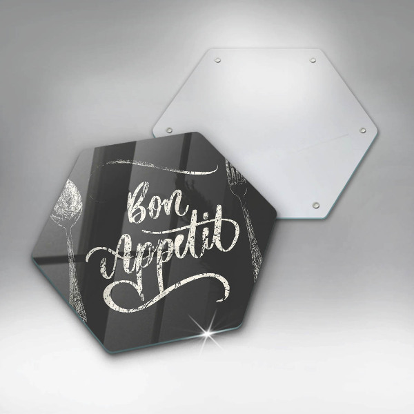 Glas Ceranfeldabdeckung Spritzschutz Bon Appetit