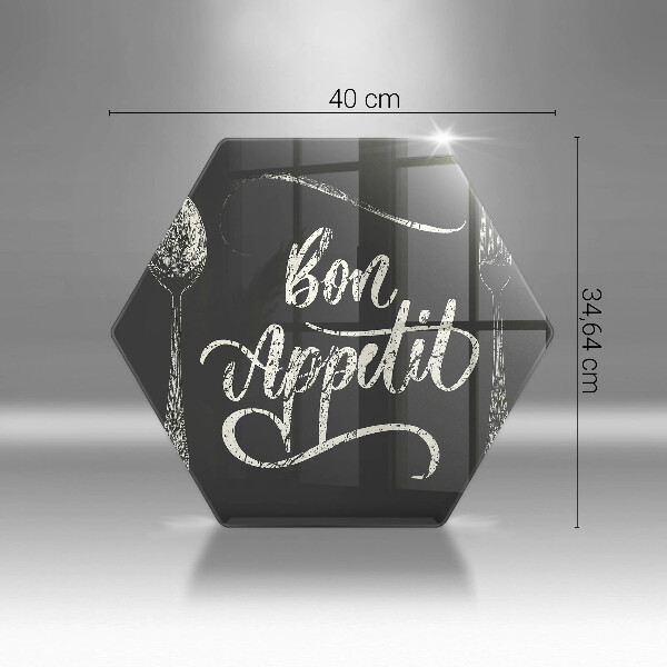 Glas Ceranfeldabdeckung Spritzschutz Bon Appetit