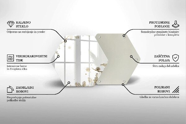 Glas Ceranfeldabdeckung Spritzschutz Winterdekorationen