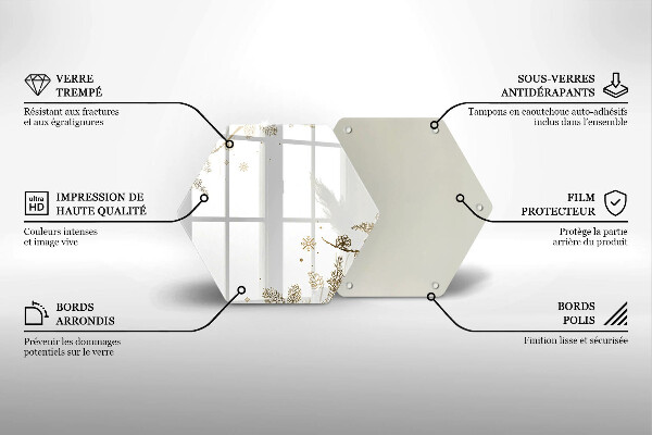 Glas Ceranfeldabdeckung Spritzschutz Winterdekorationen
