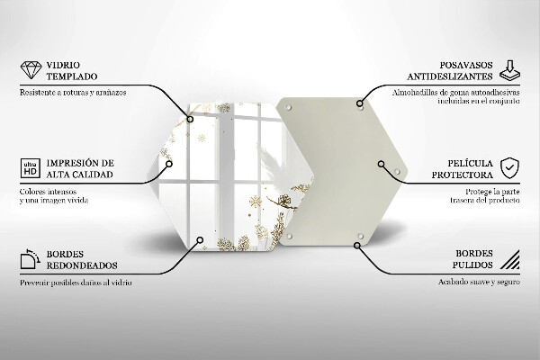 Glas Ceranfeldabdeckung Spritzschutz Winterdekorationen
