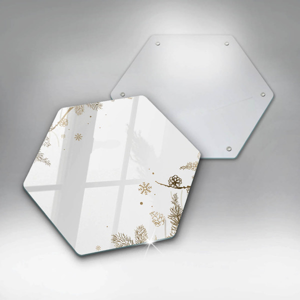 Glas Ceranfeldabdeckung Spritzschutz Winterdekorationen