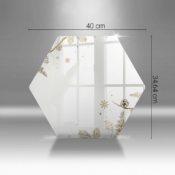 Glas Ceranfeldabdeckung Spritzschutz Winterdekorationen