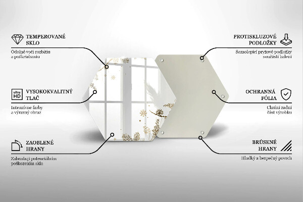 Glas Ceranfeldabdeckung Spritzschutz Winterdekorationen